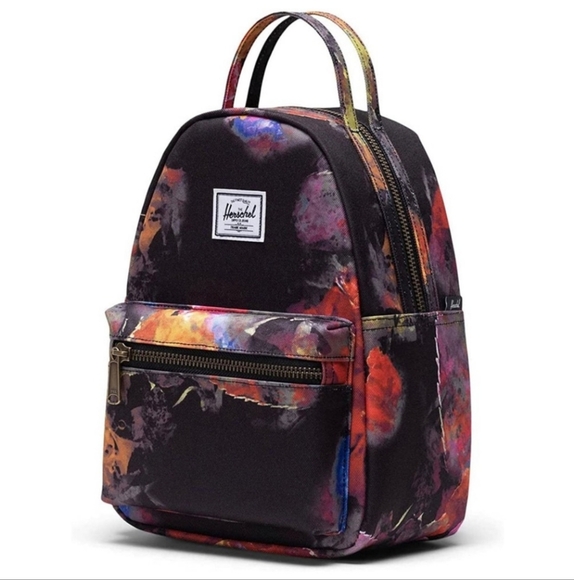 Herschel Nova Mini Backpacks‎ Blurry Watercolor Roses NWOT - Picture 2 of 11